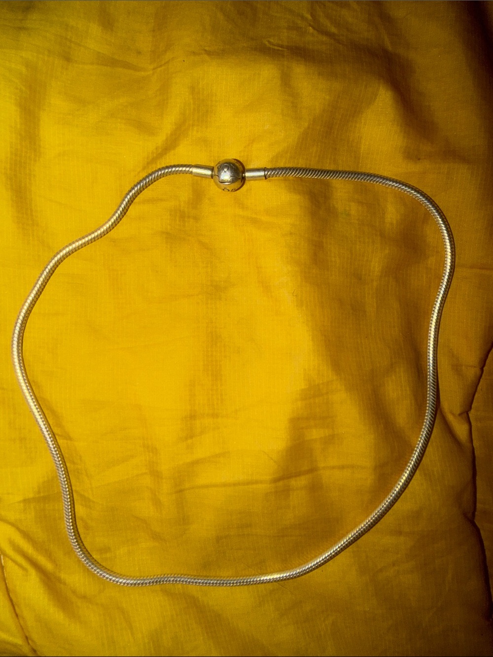 Pandora Polished Sterling Silver Snake Chain Necklace - Silver